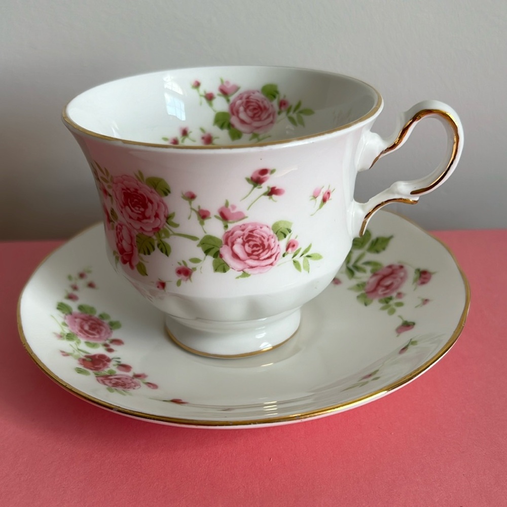Vintage Avon Fine Bone China made in England England Tea Cup and Saucer